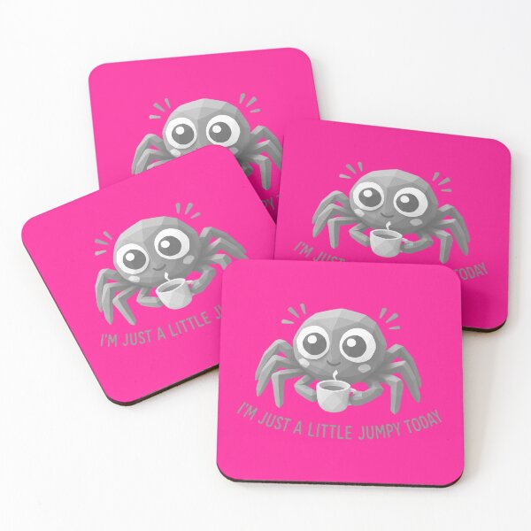 Item preview, Retro Jumpy Spider Coffee designed and sold by MarCinu Art.