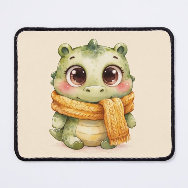 Item preview, Cute Baby Dinosaur in Yellow Scarf – Whimsical Watercolor Animal. designed and sold by SaraSumi.