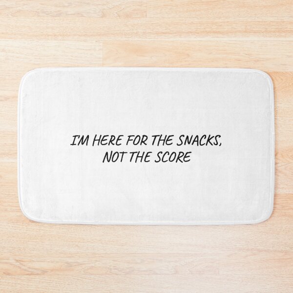 Item preview, I'm Here For The Snacks Not The Score Funny Football Tee designed and sold by low battery meme design.
