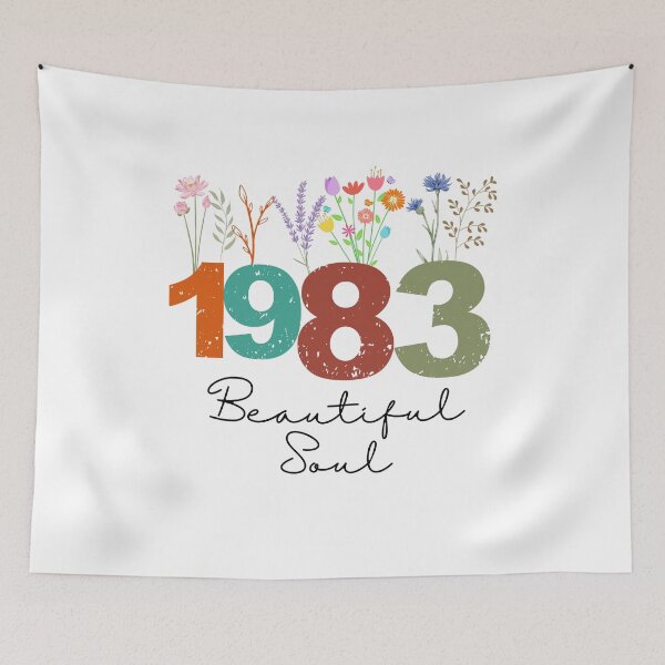Item preview, 1983 Floral Beautiful Soul Birthday Design designed and sold by FlareCraftStudio.