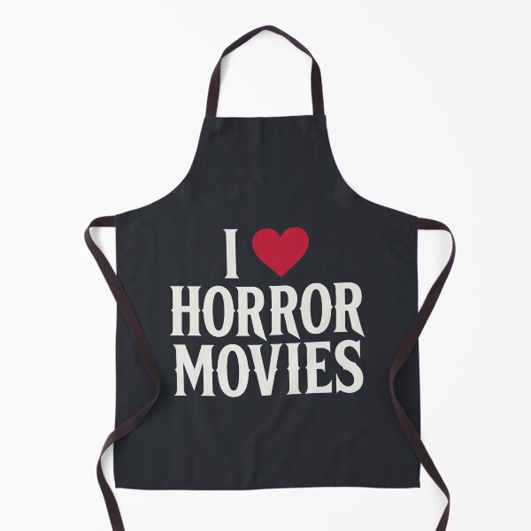 Item preview, I Love Horror Movies Heart black designed and sold by domostore.