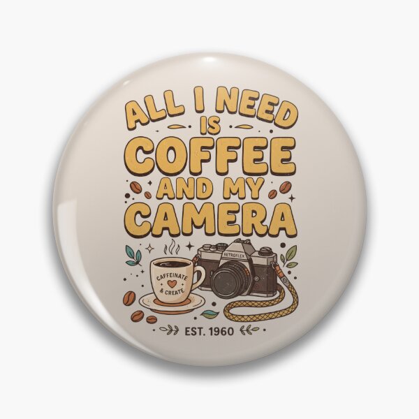 Item preview, All I Need Is Coffee And My Camera Vintage Photography designed and sold by dudelinart.