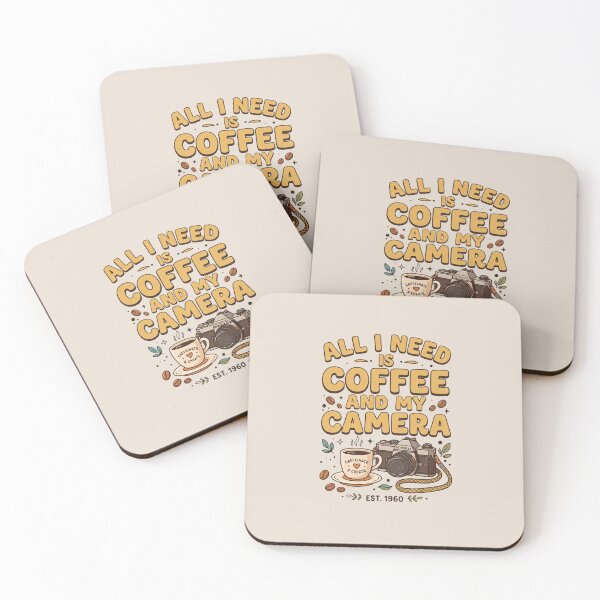 Item preview, All I Need Is Coffee And My Camera Vintage Photography designed and sold by dudelinart.