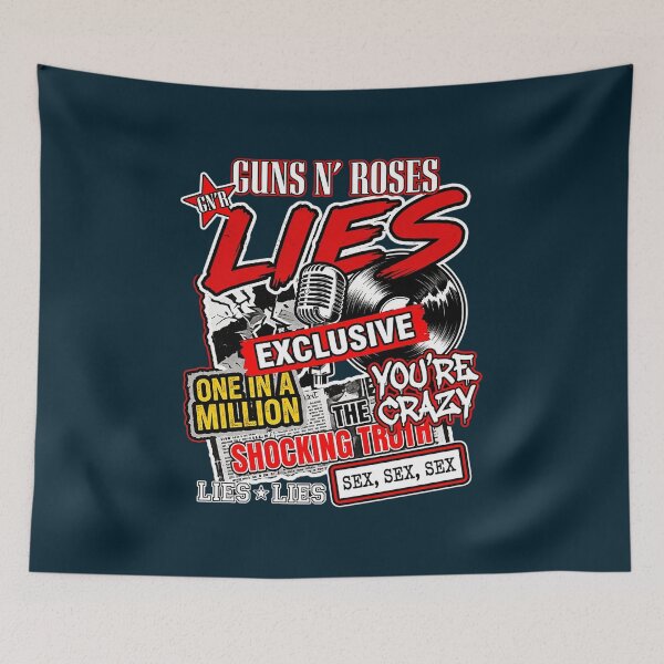 Item preview, Guns N' Roses Lies Exclusive Vintage Newspaper Design designed and sold by BriannaNieto.