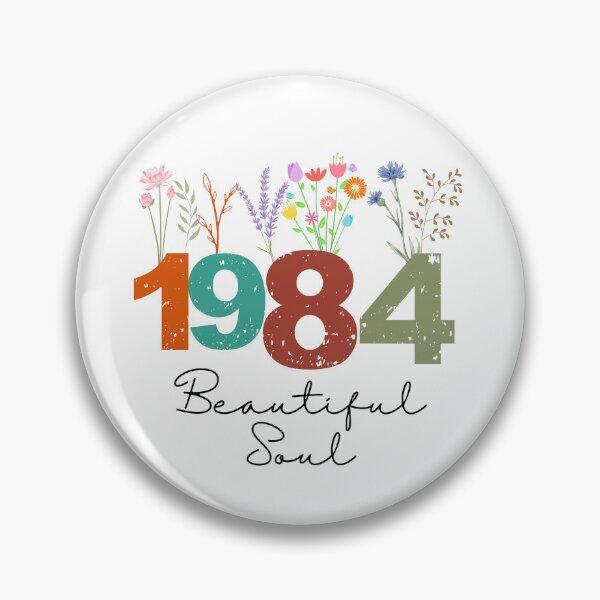 Item preview, 1984 Floral Beautiful Soul Birthday Design designed and sold by FlareCraftStudio.