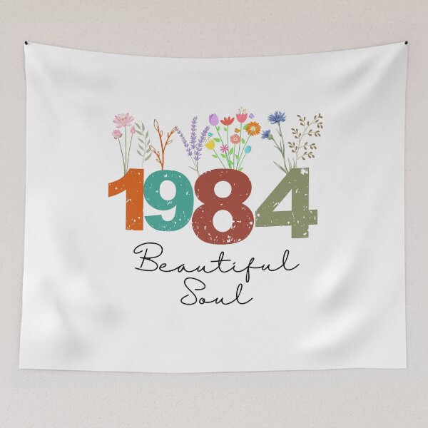 Item preview, 1984 Floral Beautiful Soul Birthday Design designed and sold by FlareCraftStudio.