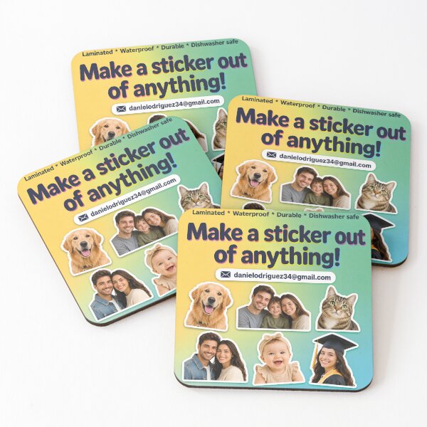 Item preview, Custom Photo Stickers – Personalized Waterproof Photo Decals for Laptops, Tumblers, Mirrors, Pets and Family designed and sold by ESPA-sop.