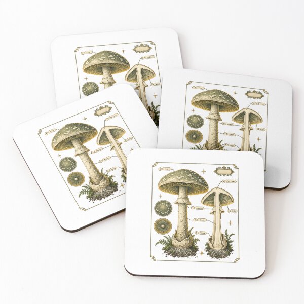 Item preview, Mushroom Anatomy | Vintage Mycology Specimen Chart Art | Mycologist Gift designed and sold by Brackenlume Studio.