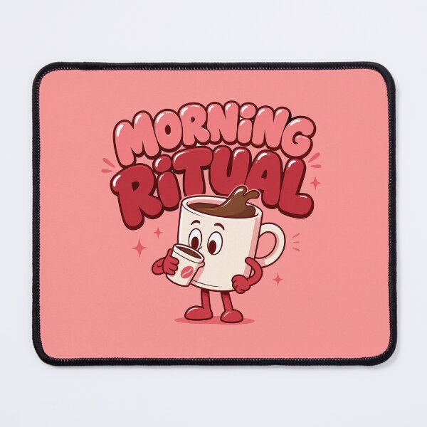 Artikelvorschau, Morgenritual Kaffee-Cartoon entworfen und verkauft von J. K..