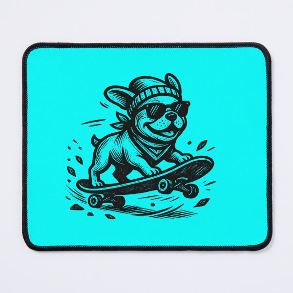 Item preview, Retro Skateboard Bulldog designed and sold by MarCinu Art.