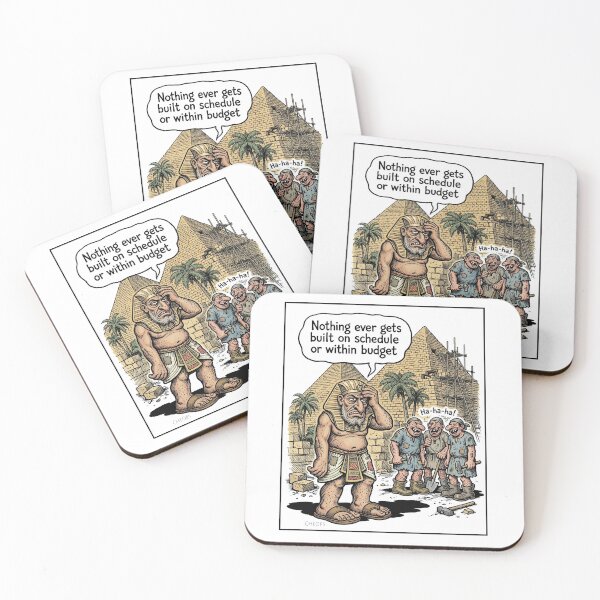 Item preview, Cheops Law Project Management - Funny Ancient Egypt Pyramid Comic Art designed and sold by FreiherrPK.