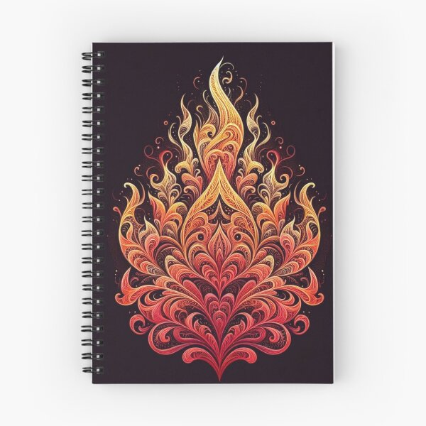 Item preview, Flame Mandala in Swirling Red and Gold designed and sold by AcruxUltra.