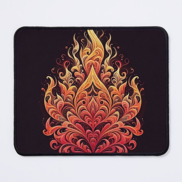 Item preview, Flame Mandala in Swirling Red and Gold designed and sold by AcruxUltra.