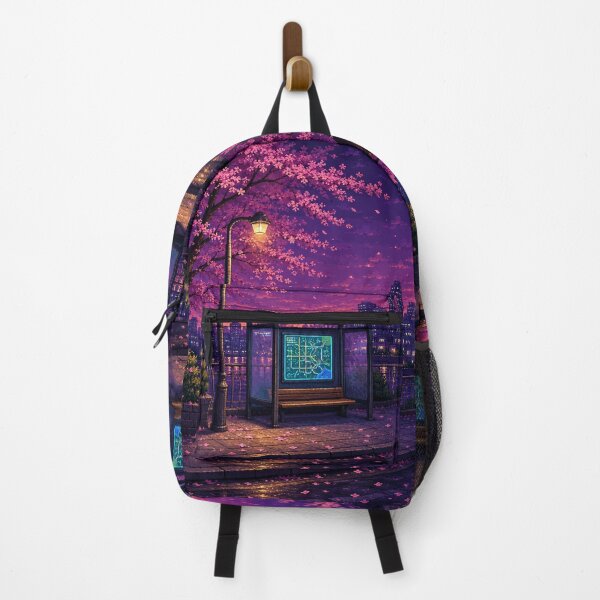 Item preview, Night City Lofi Pixel Art: Midnight Transit Stop designed and sold by bapupa.