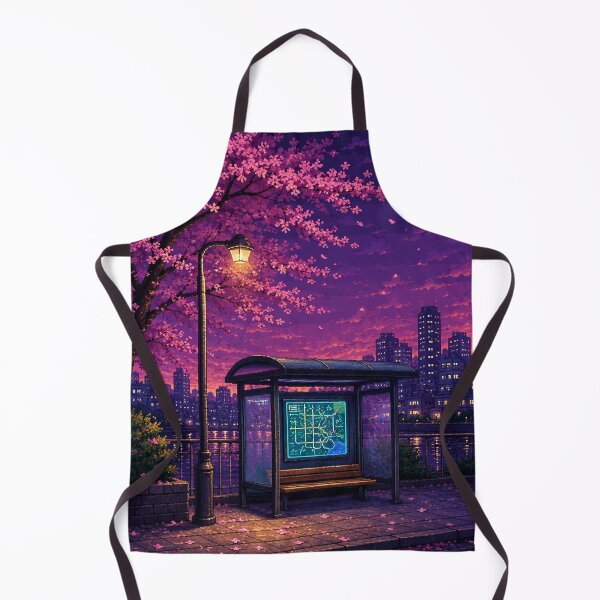 Item preview, Night City Lofi Pixel Art: Midnight Transit Stop designed and sold by bapupa.