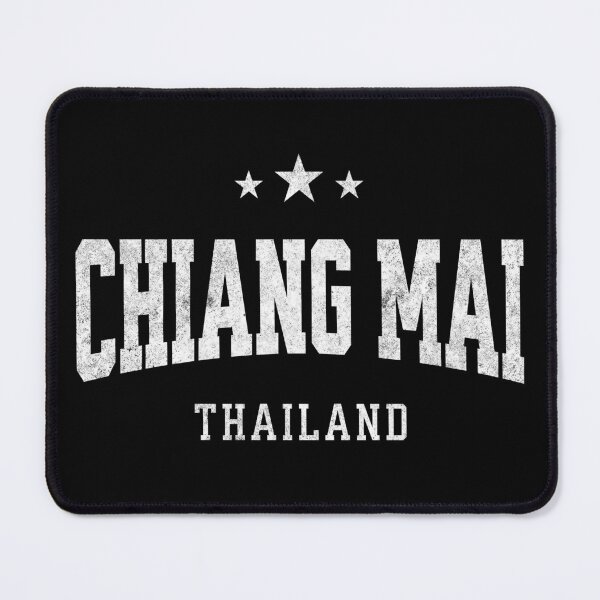 Item preview, Chiang Mai Thailand Thailand Vintage Varsity Distressed Retro College Travel Design designed and sold by NiceTeeClub.