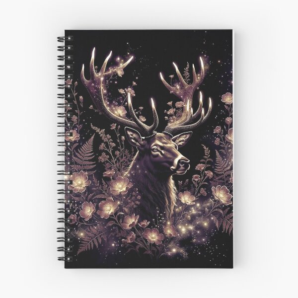 Item preview, Mystic Stag | Dark Cottagecore Forest Art designed and sold by Briarmoire.