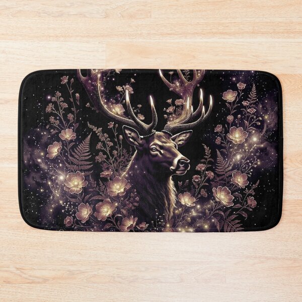 Item preview, Mystic Stag | Dark Cottagecore Forest Art designed and sold by Briarmoire.