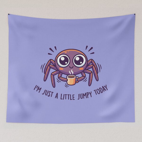 Item preview, Retro Sunset Jumping Spider designed and sold by MarCinu Art.