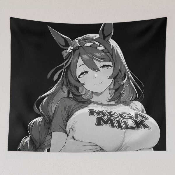 Item preview, Sexy Horse Mommy in Mega Milk Shirt Horse Girl Manga Aesthetic designed and sold by MikaseSan.