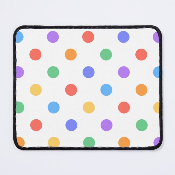 Item preview, White and Pastel Rainbow Polka Dot Aesthetic Cute Big Dots designed and sold by ElGhazal-Art.