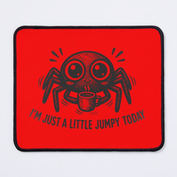 Item preview, Grayscale Jumpy Spider Coffee designed and sold by MarCinu Art.