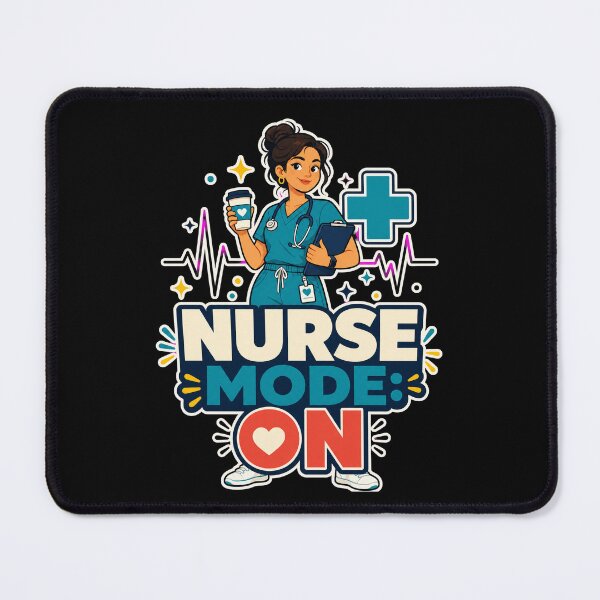 Item preview, Nurse Mode On Funny Nurse Design — Dark Edition designed and sold by TheOddPrints.