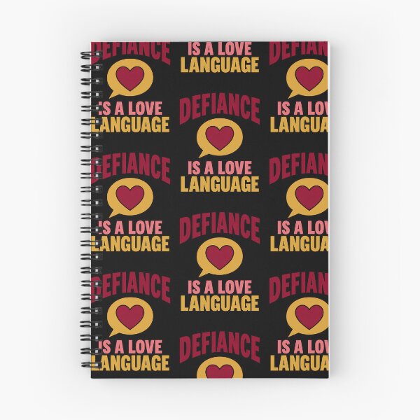 Item preview, Defiance Is a Love Language Bold Rebellious Heart Quote designed and sold by TeeTimeTreasure.