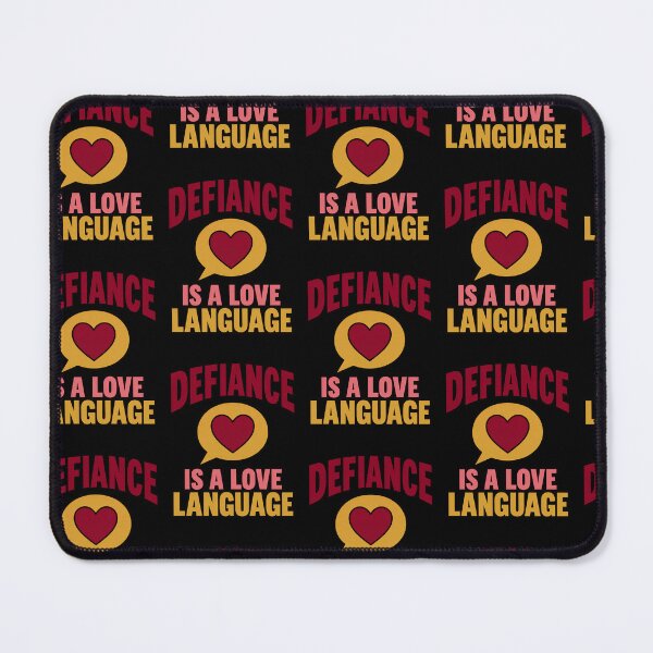 Item preview, Defiance Is a Love Language Bold Rebellious Heart Quote designed and sold by TeeTimeTreasure.