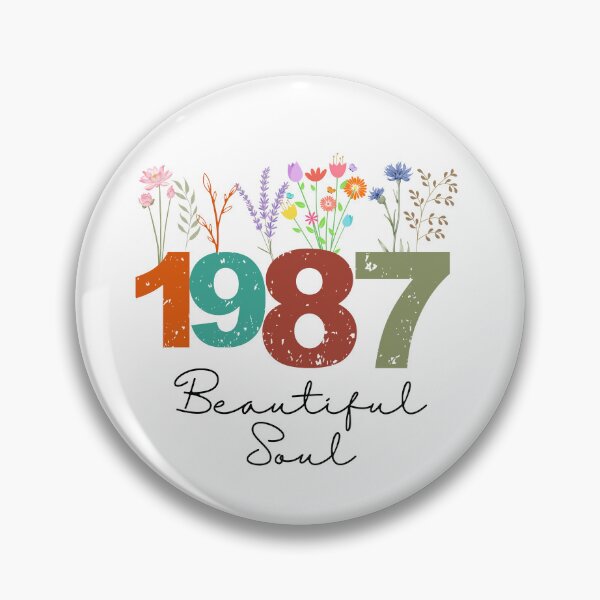 Item preview, 1987 Floral Beautiful Soul Birthday Design designed and sold by FlareCraftStudio.