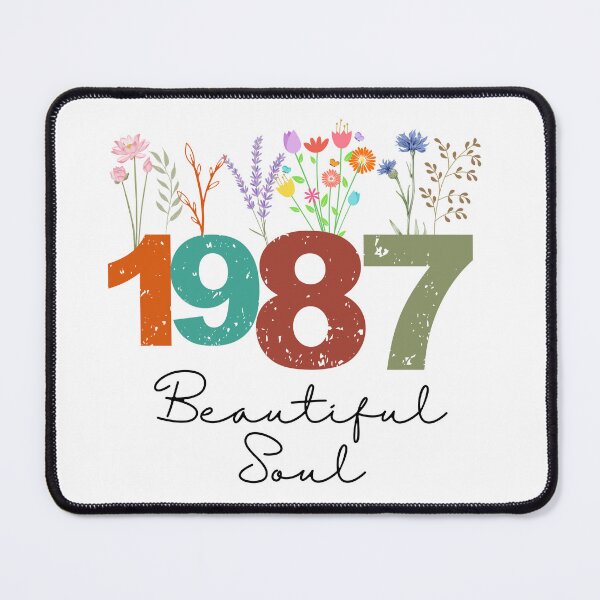 Item preview, 1987 Floral Beautiful Soul Birthday Design designed and sold by FlareCraftStudio.