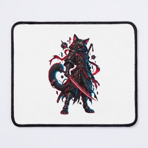 Item preview, Cyber Samurai Cat - Futuristic Warrior Cat designed and sold by Neerart.