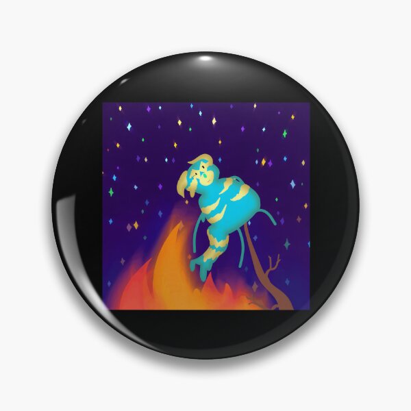 Item preview, Whimsical Blue Creature Among Stars designed and sold by Catsi-Nook-Art.