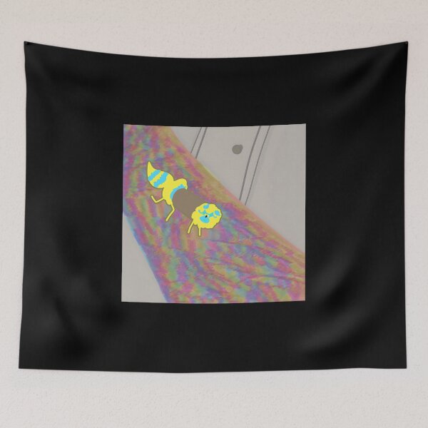 Item preview, Colorful Cartoon Insect on Tie-Dye Background designed and sold by Catsi-Nook-Art.