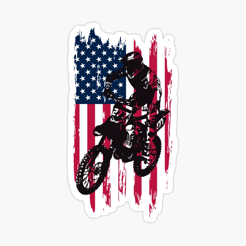 patriotic dirt bike helmet