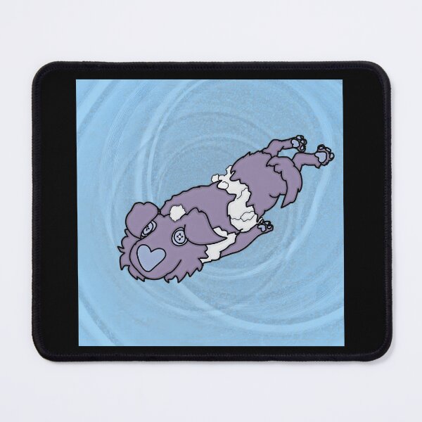 Item preview, Cute Purple Dog with Heart Design designed and sold by Catsi-Nook-Art.