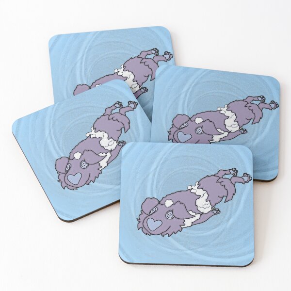 Item preview, Cute Purple Dog with Heart Design designed and sold by Catsi-Nook-Art.