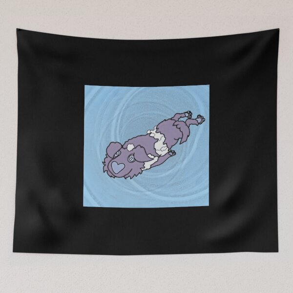 Item preview, Cute Purple Dog with Heart Design designed and sold by Catsi-Nook-Art.