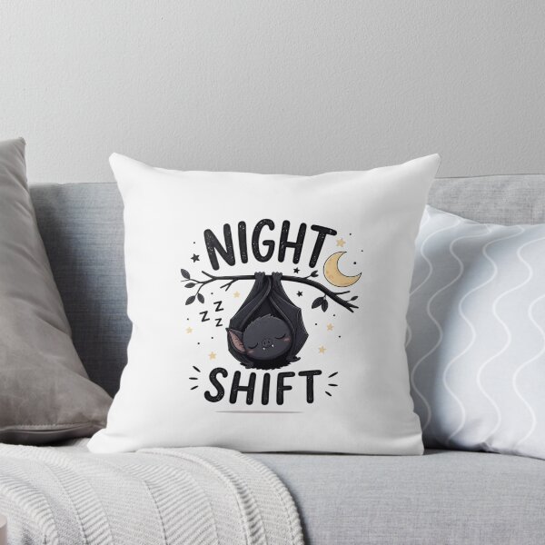 Item preview,  Cute Sleeping Bat Night Shift Halloween Night Owl Gothic Bat designed and sold by Sanika arts .