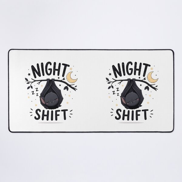 Item preview, Cute Sleeping Bat Night Shift Halloween Night Owl Gothic Bat designed and sold by Sanika arts .