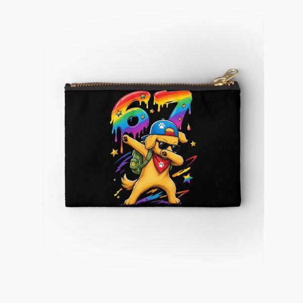 Item preview, Cool Dabbing Dog Number 67 Melting Rainbow designed and sold by Vermanartist.