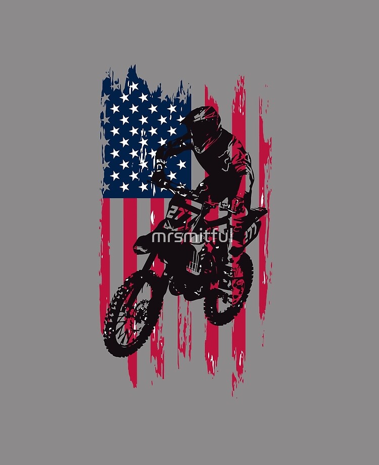 patriotic dirt bike helmet