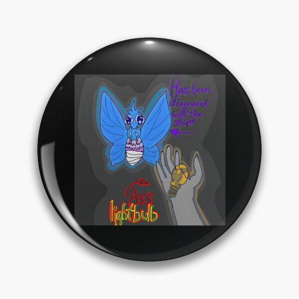 Item preview, Funny Lightbulb Moth Design with Humor designed and sold by Catsi-Nook-Art.