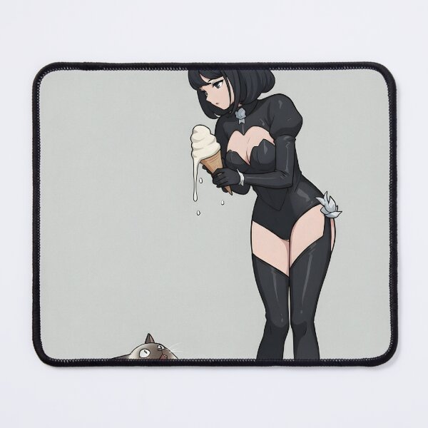 Item preview, Bunny girl and shocked cat at ice cream fail designed and sold by OH-MY-GOTH.