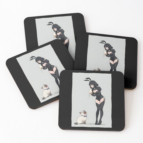 Item preview, Bunny girl and shocked cat at ice cream fail designed and sold by OH-MY-GOTH.