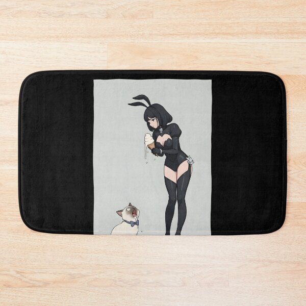 Item preview, Bunny girl and shocked cat at ice cream fail designed and sold by OH-MY-GOTH.