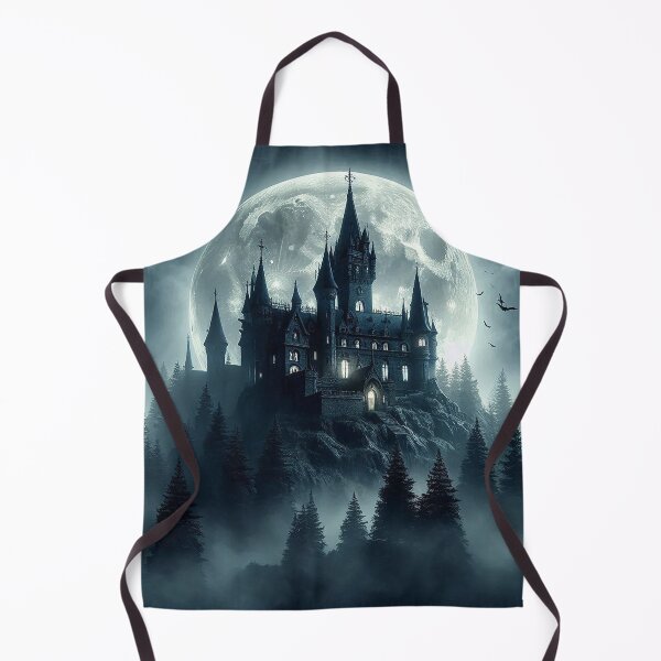 Item preview, Moonlit Gothic Castle Above the Dark Forest designed and sold by AcruxUltra.