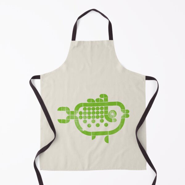 Item preview, Blue current — Fish | Geometric Marine Art - green designed and sold by POCOmuchoStudio.
