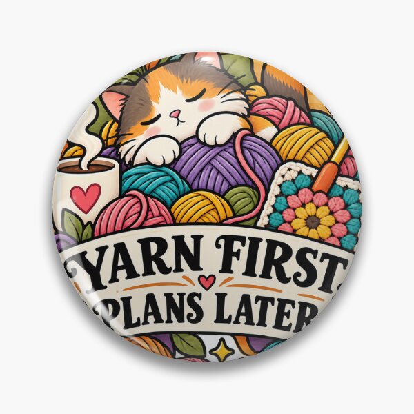 Item preview, Yarn First Plans Later Crochet Humor designed and sold by supertae.
