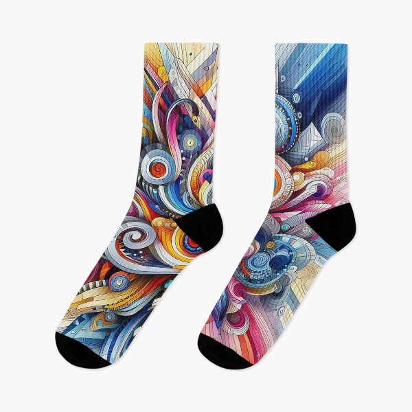 Item preview, Rainbow Thought Spiral in Geometric Motion designed and sold by AcruxUltra.
